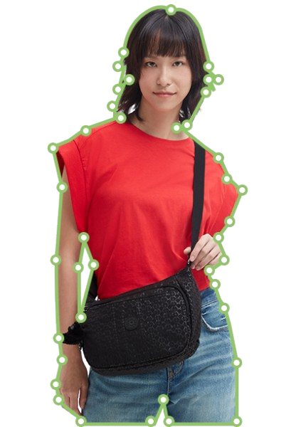 Clipping path cutout